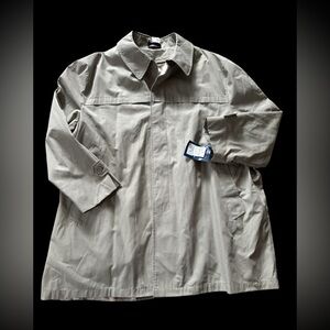 Vintage Towncraft Jacket Tan/beige Button Front Flannel Lined Men Sz 56 BR NWT